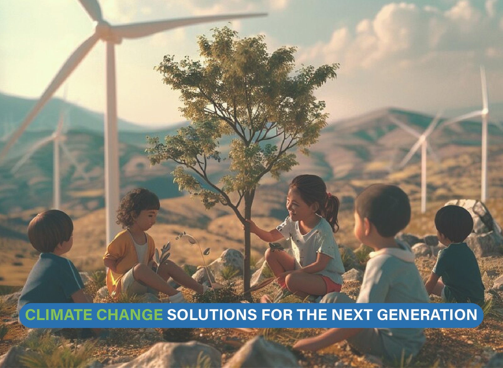 Young innovators and green technology shaping sustainable climate change solutions for a healthier future